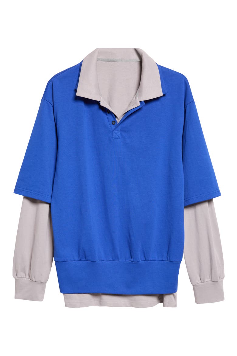 Double Layer Long Sleeve Polo
