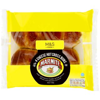 M&s four cheese and marmite hot cross buns