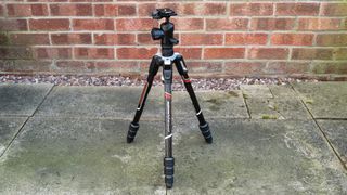 Manfrotto Befree Advanced Carbon Fibre Travel Tripod at minimum height