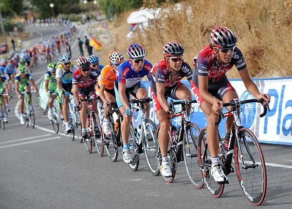The Silence-Lotto team takes the lead.