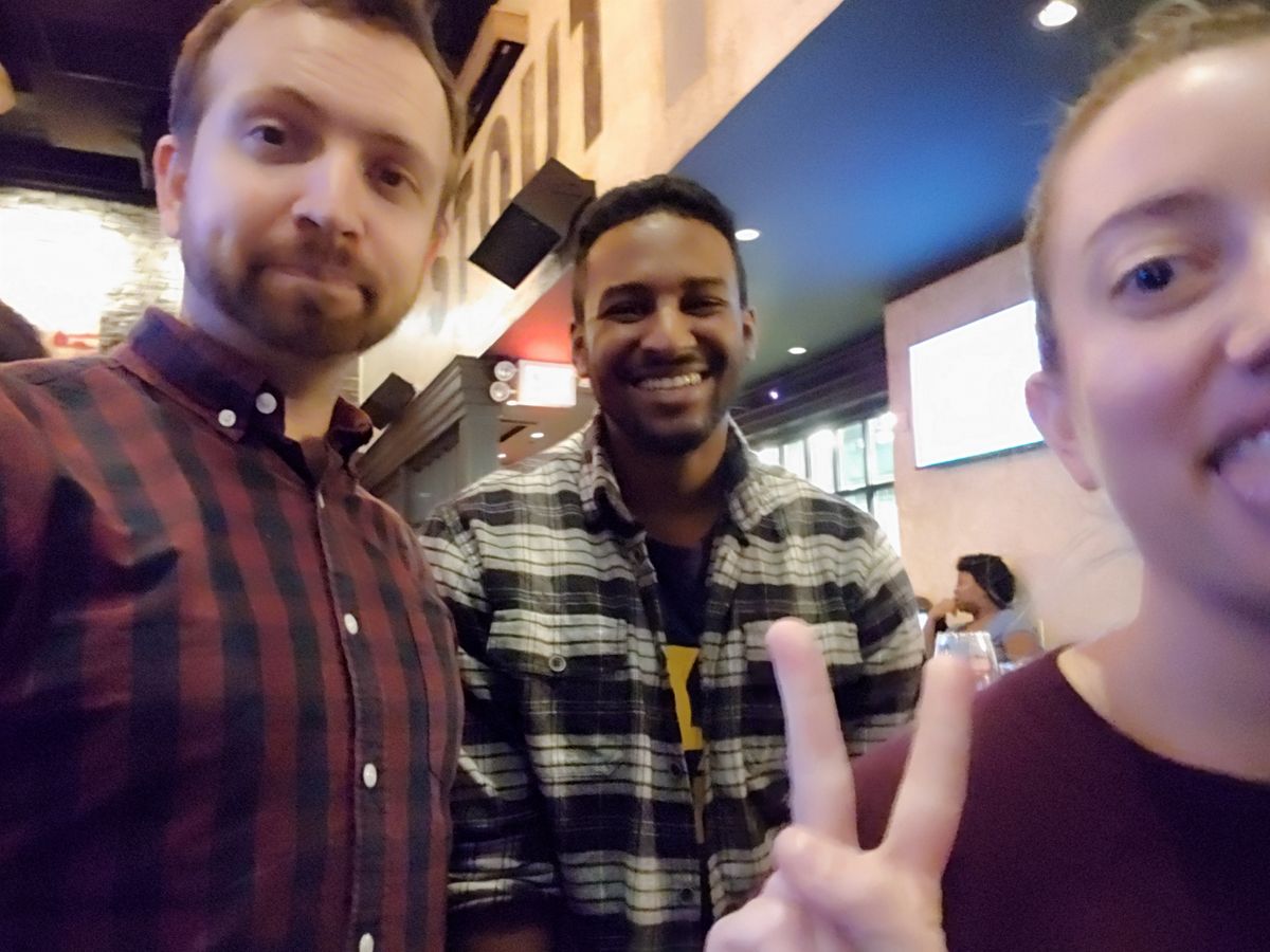Normal selfie camera version: In low light, there's a lot of skin smoothing &ndash; be sure to turn off beauty mode before snapping photos, folks