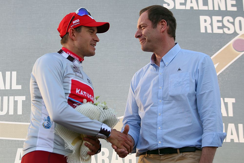 Alexander Kristoff (Katusha) back in the points jersey in Qatar