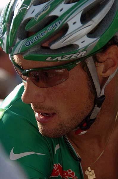 The Belgian looks set to take green and looks good in it, too.