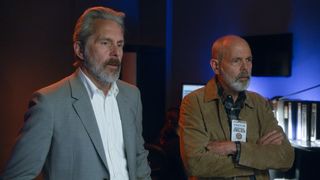 Gary Cole stands next to Joe Spano on NCIS