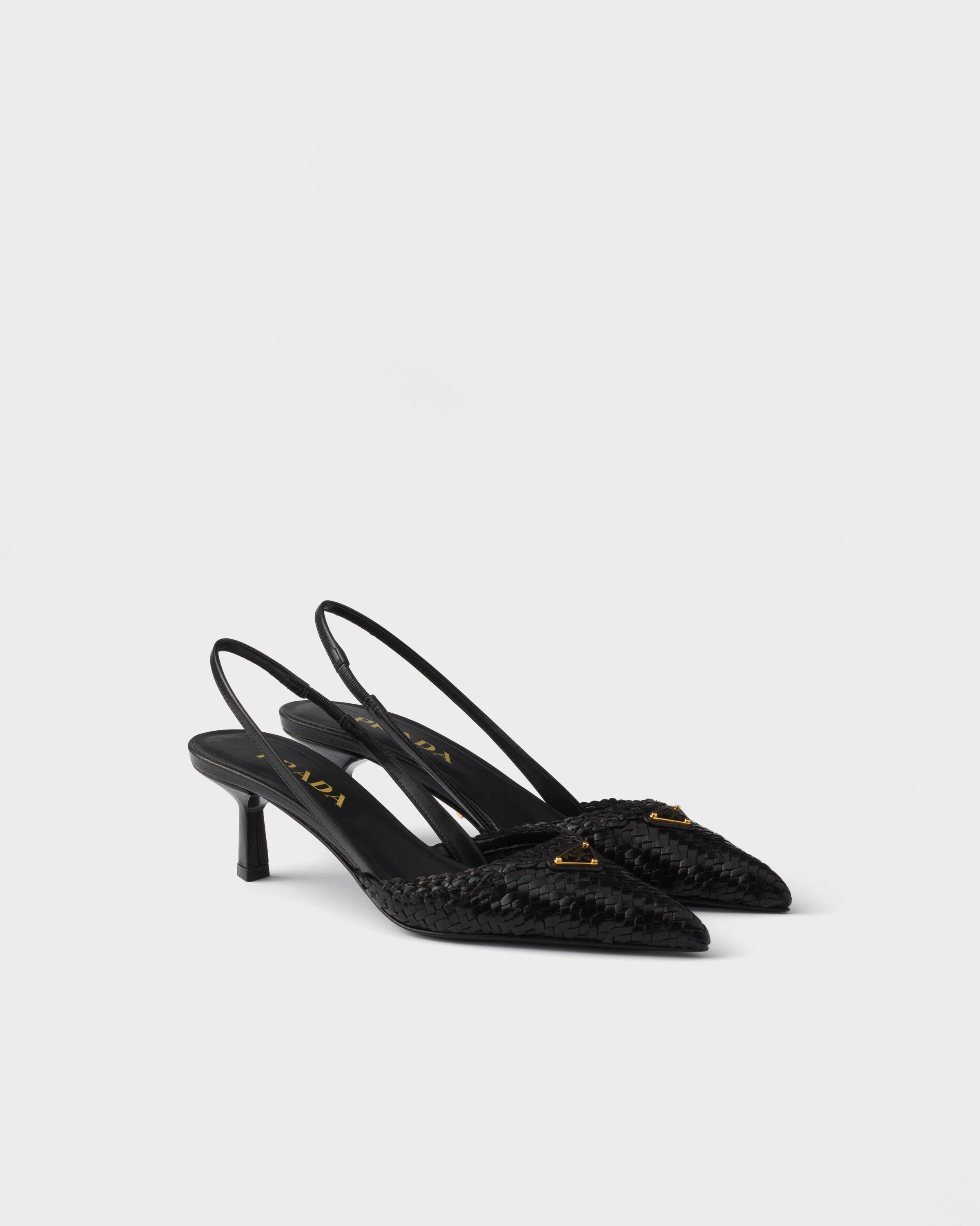 Leather Slingback Pumps