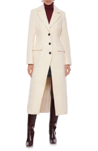 Avec Les Filles, Cutaway Tailored Maxi Coat