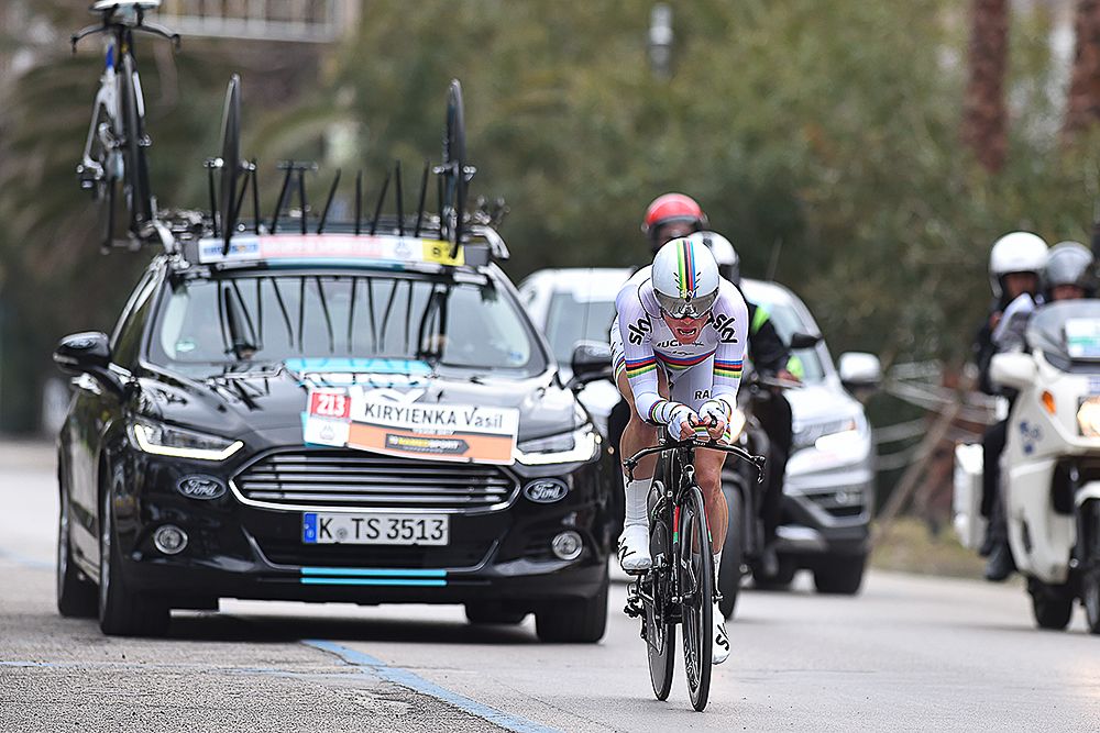 World champion Vasil Kiryienka (Team Sky)