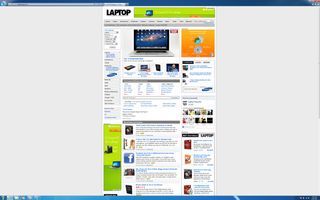 Internet Explorer on the MacBook Pro at 2880 x 1800
