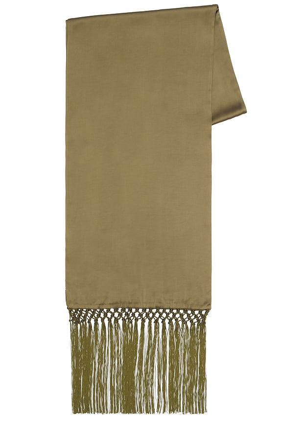 Satin Scarf Tie With Tassels