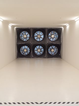 Inside the wind tunnel at Specialized headquarters