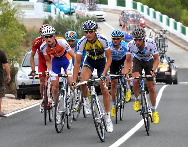 The breakaway worked together well, with Jonny Hoogerland (Vacansoleil) leading the way yet again.