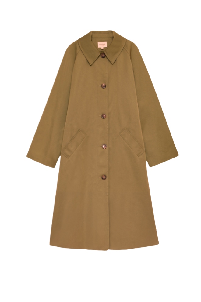 Clyde Trench Coat - Camel - Organic Cotton - Organic Textile - Sézane