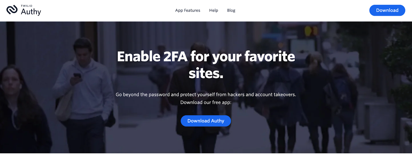 Authy Authenticator app