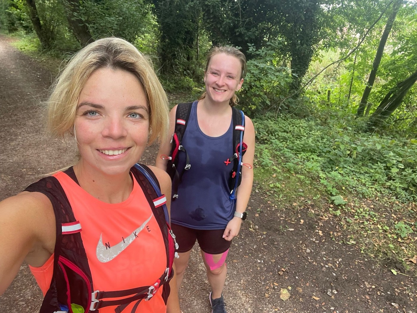 Lili and Hannah marathon training
