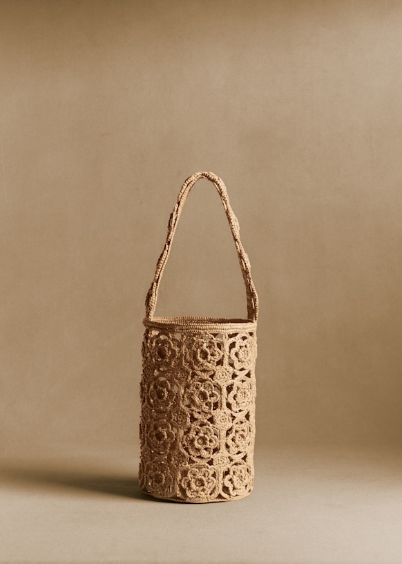 Marcia Basket Bag - Raffia - Raffia - S&amp;eacute;zane