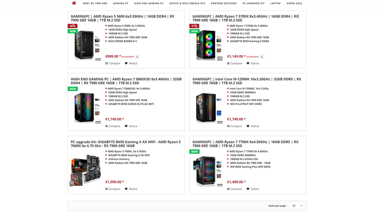 Radeon RX 7900 GRE
