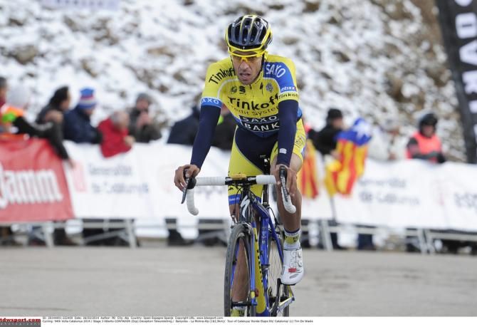 Alberto Contador came in second