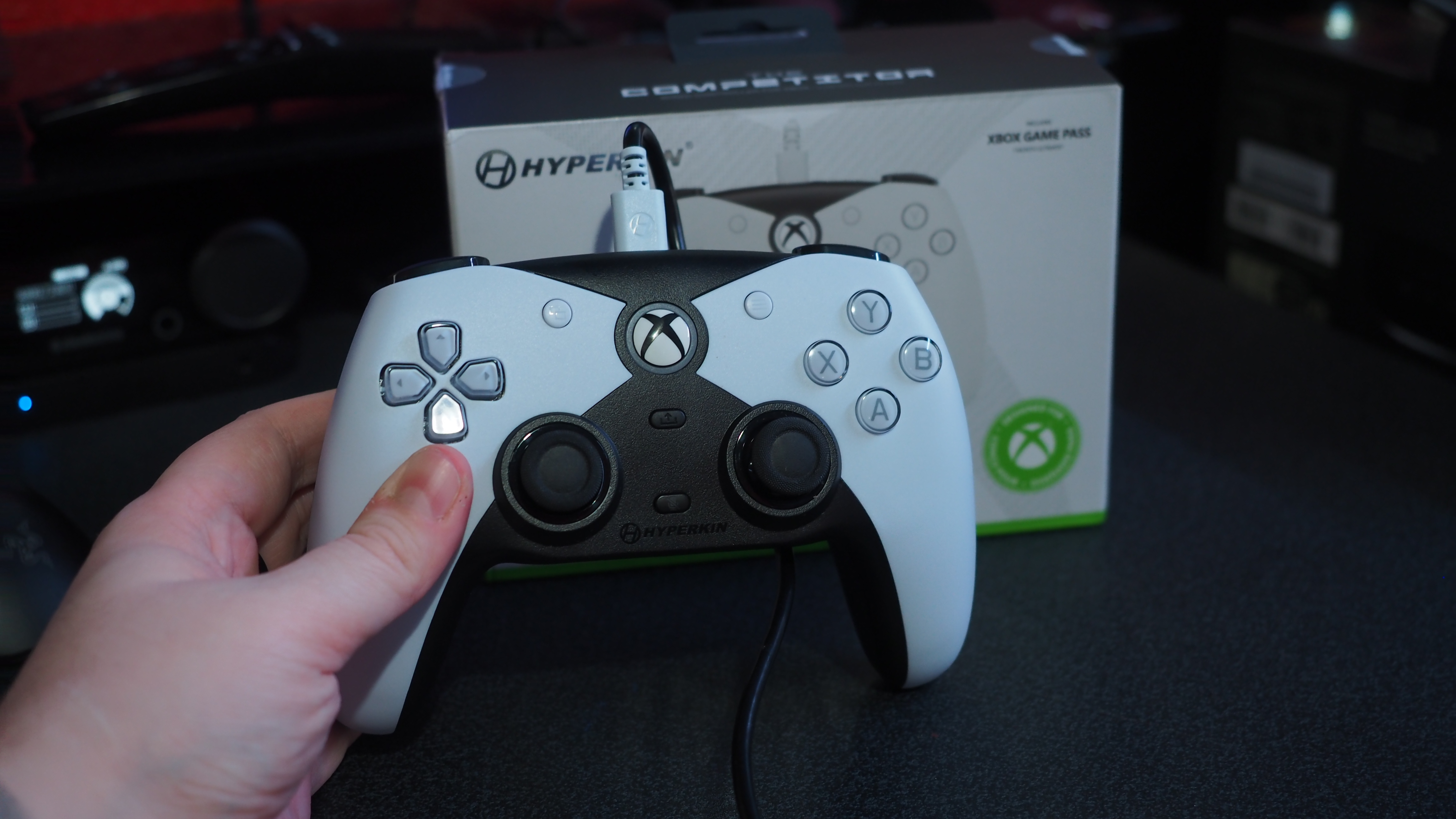 Photographs of the Hyperkin 'Competitor' controller