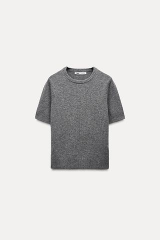 100% Wool Basic Short Sleeve Top