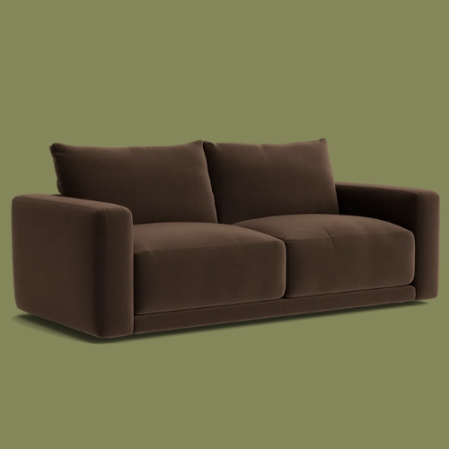 Loaf, Little Softie Sofa - Warm Brownie Clever Velvet