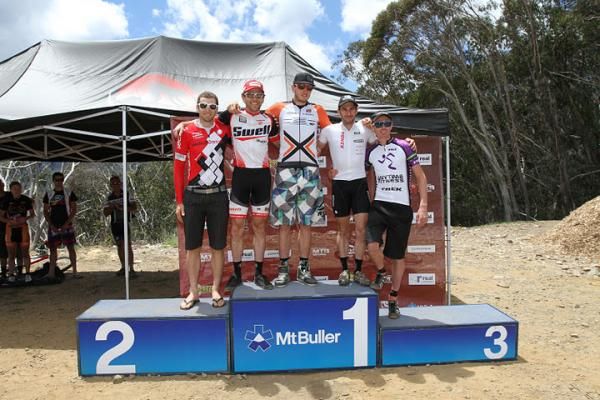Men's podium: Neil van der Ploeg, Andy Blair, Paul van der Ploeg, Sid Taberlay, Dan McConnell