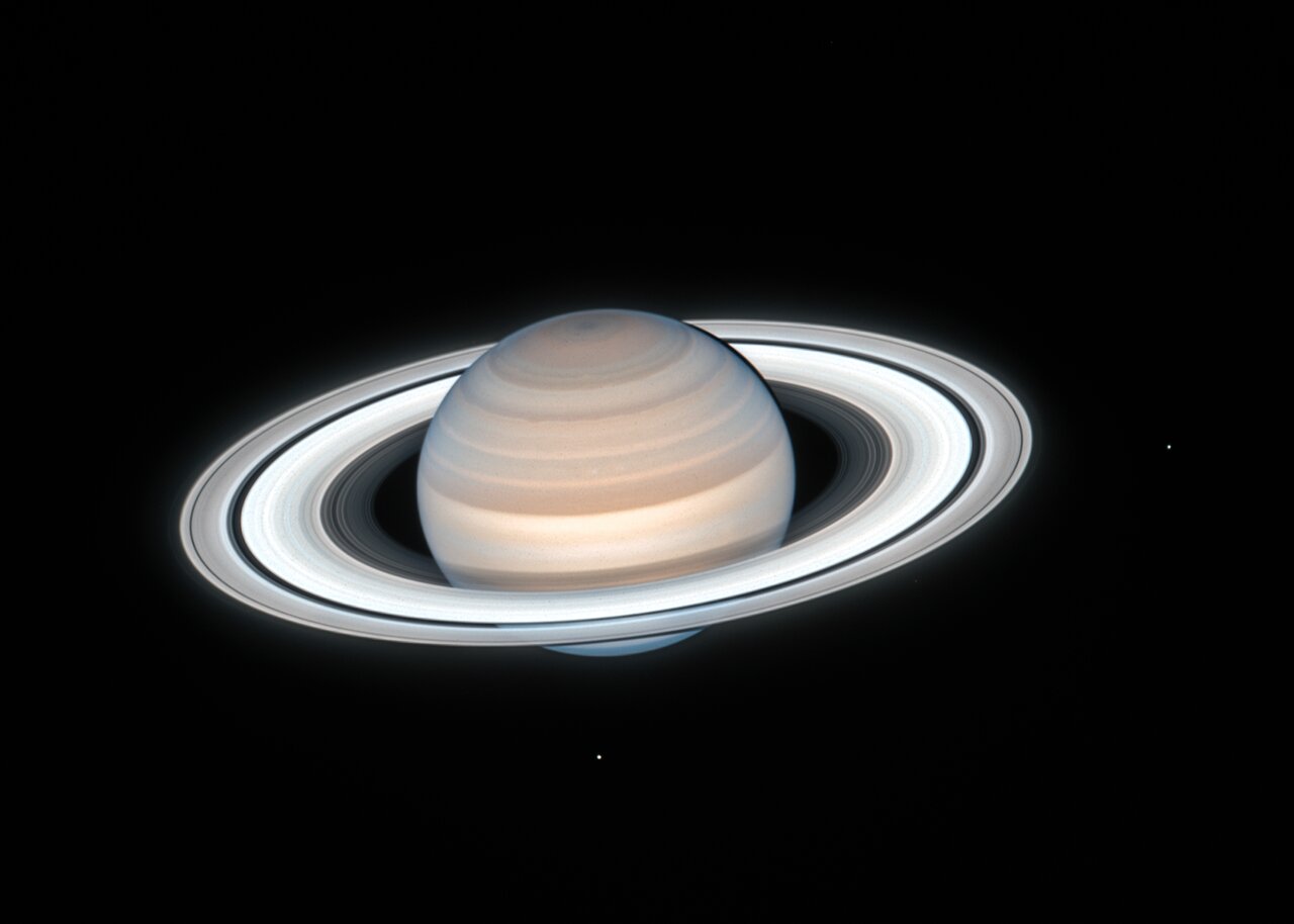 Saturn as seen by the Hubble Telescope