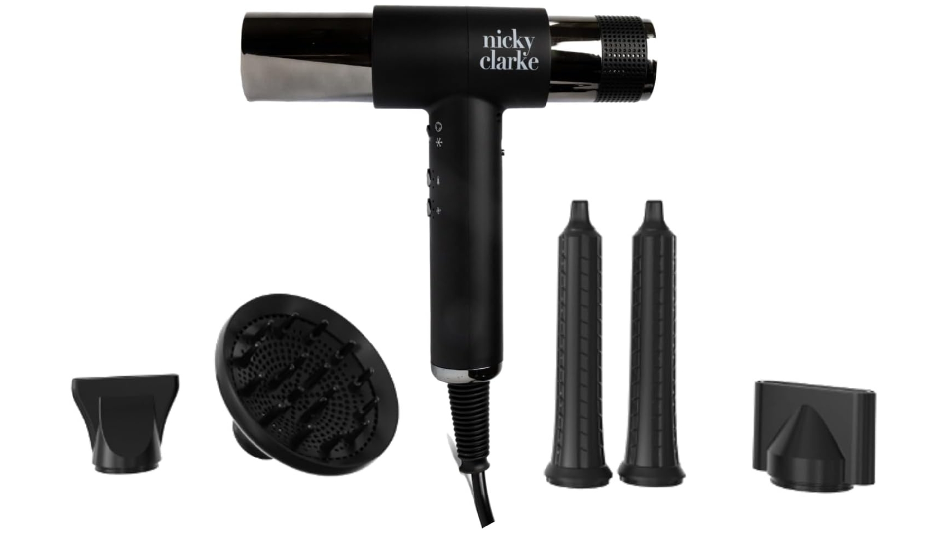 Nicky Clarke AirStyle PRO Dryer and Styler and its attachments