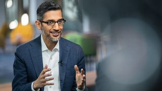 Google CEO Sundar Pichai speaks during an interview for an episode of &quot;The David Rubenstein Show: Peer-to-Peer Conversations&quot; in New York, US.