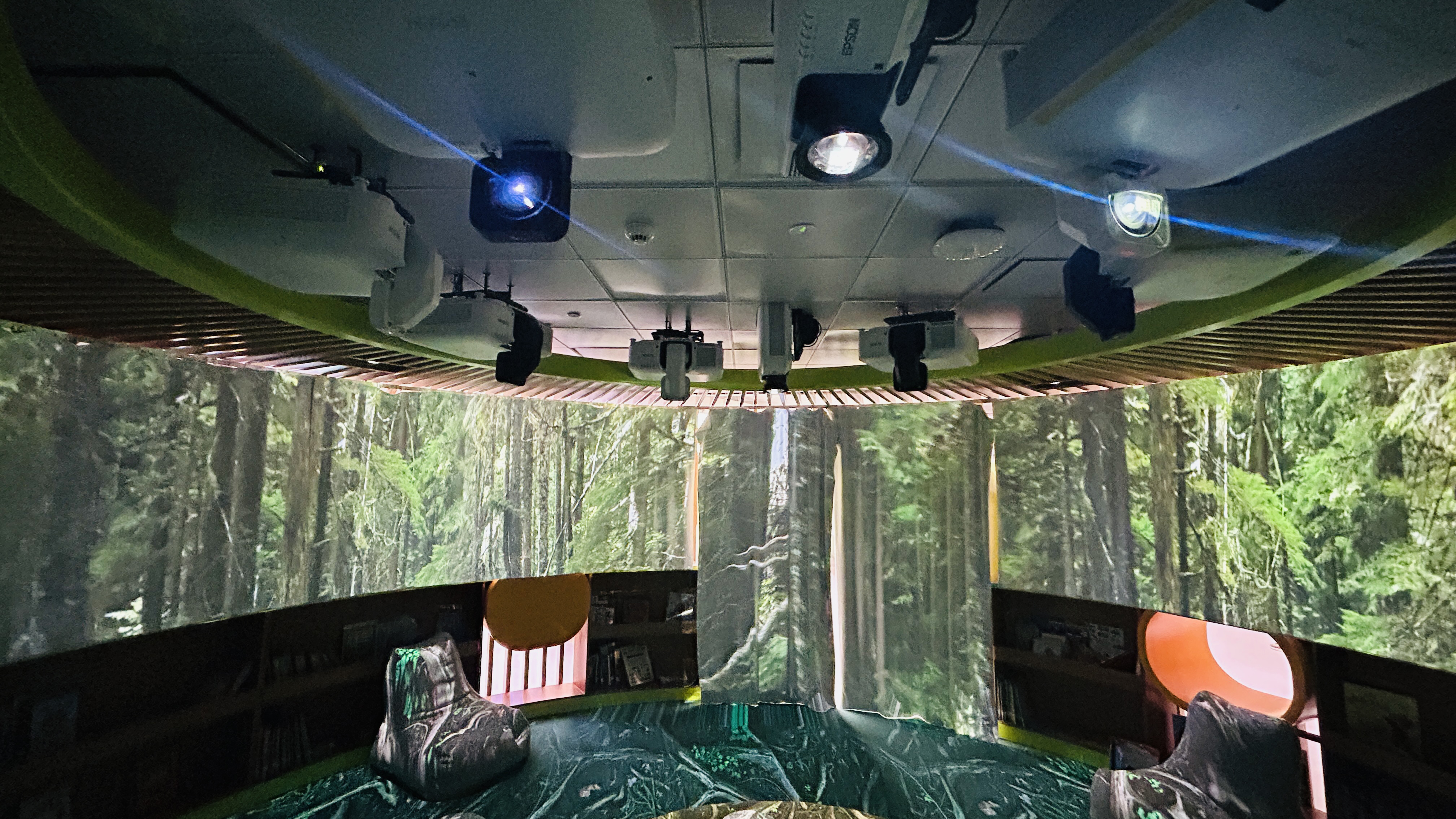 Immersive classrooms at GEMS School of Research and Innovation.