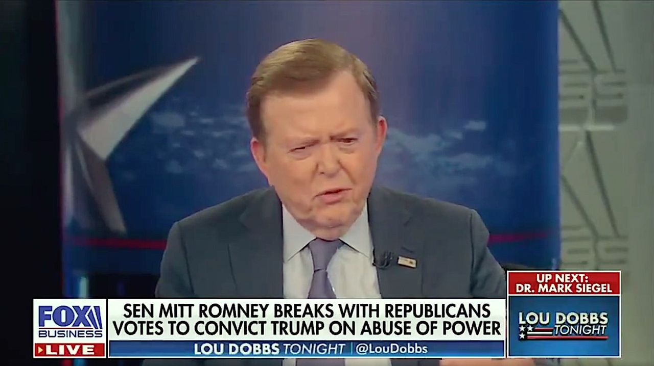 Lou Dobbs attacks Mitt Romney