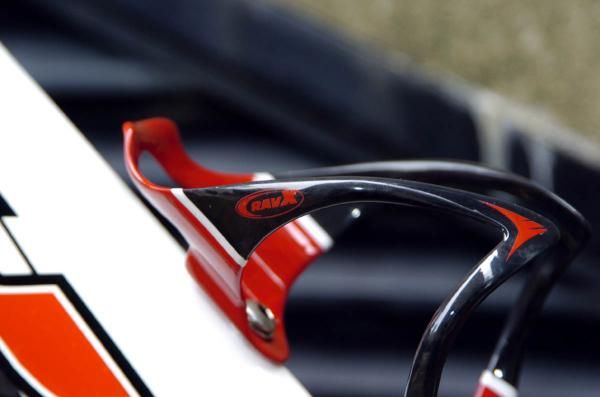The Beta X comes in three of these solid colour on carbon looks - with blue and white also available