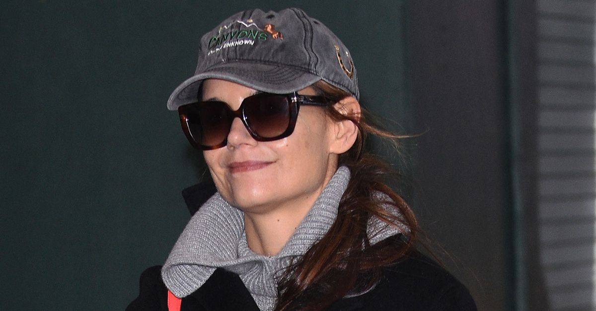 Katie Holmes Simply Wore a Daring Brat Inexperienced Wool Coat in NYC