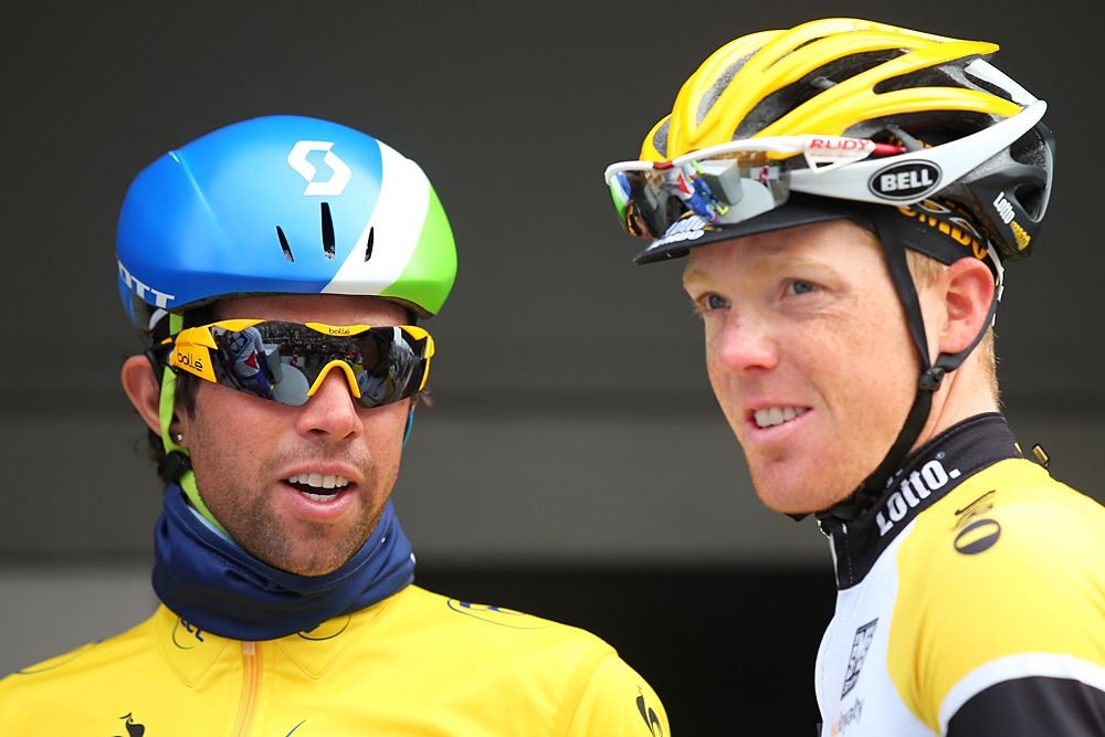 Orica-GreenEdge's race leader Michael Matthews