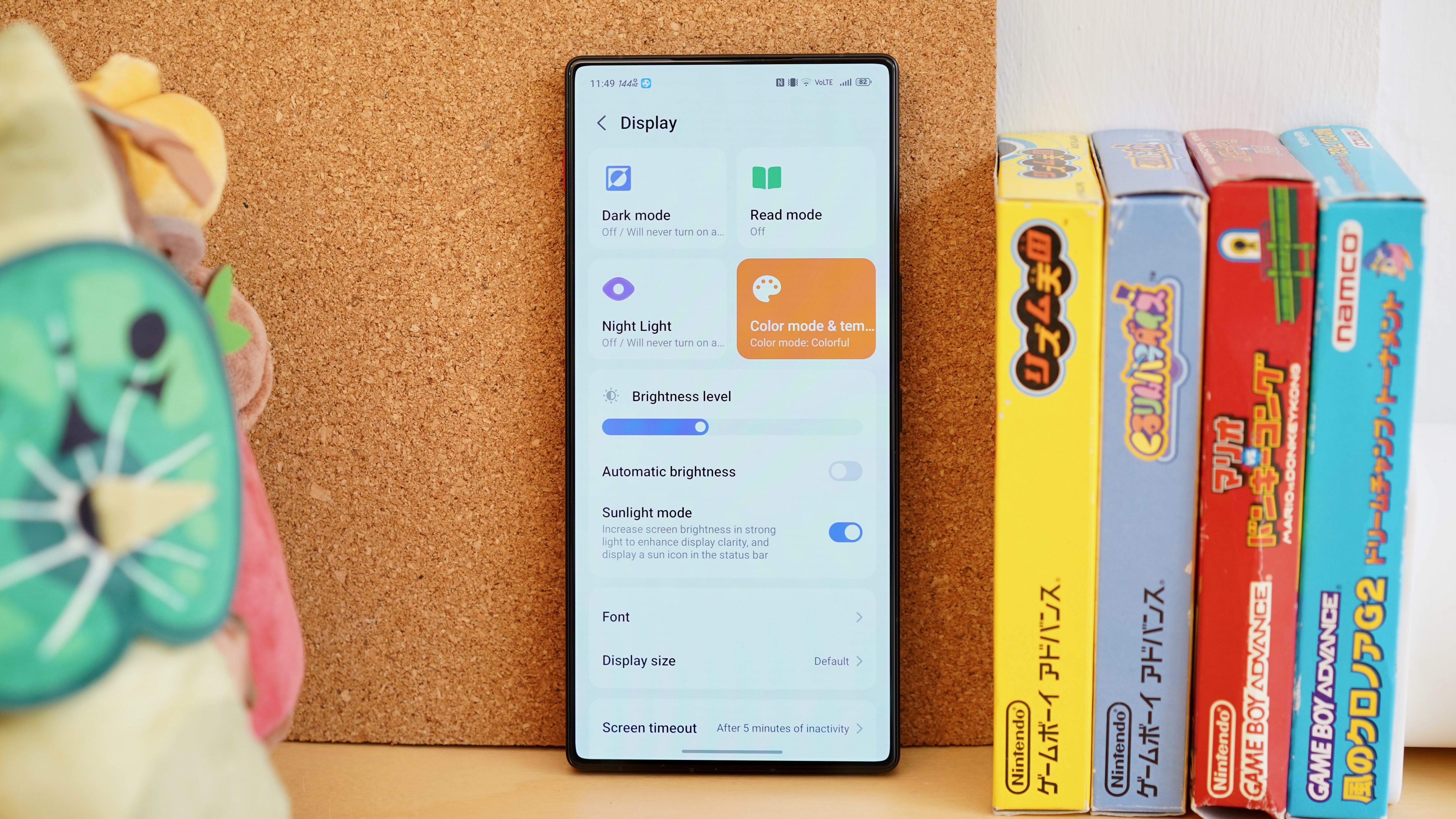 The RedMagic 11 Air in the Display Settings Menu