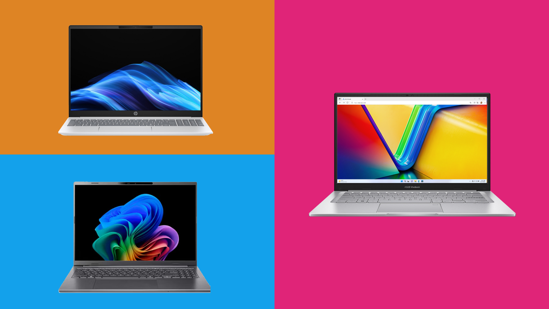 Three of the best AI laptops for under $1000. 