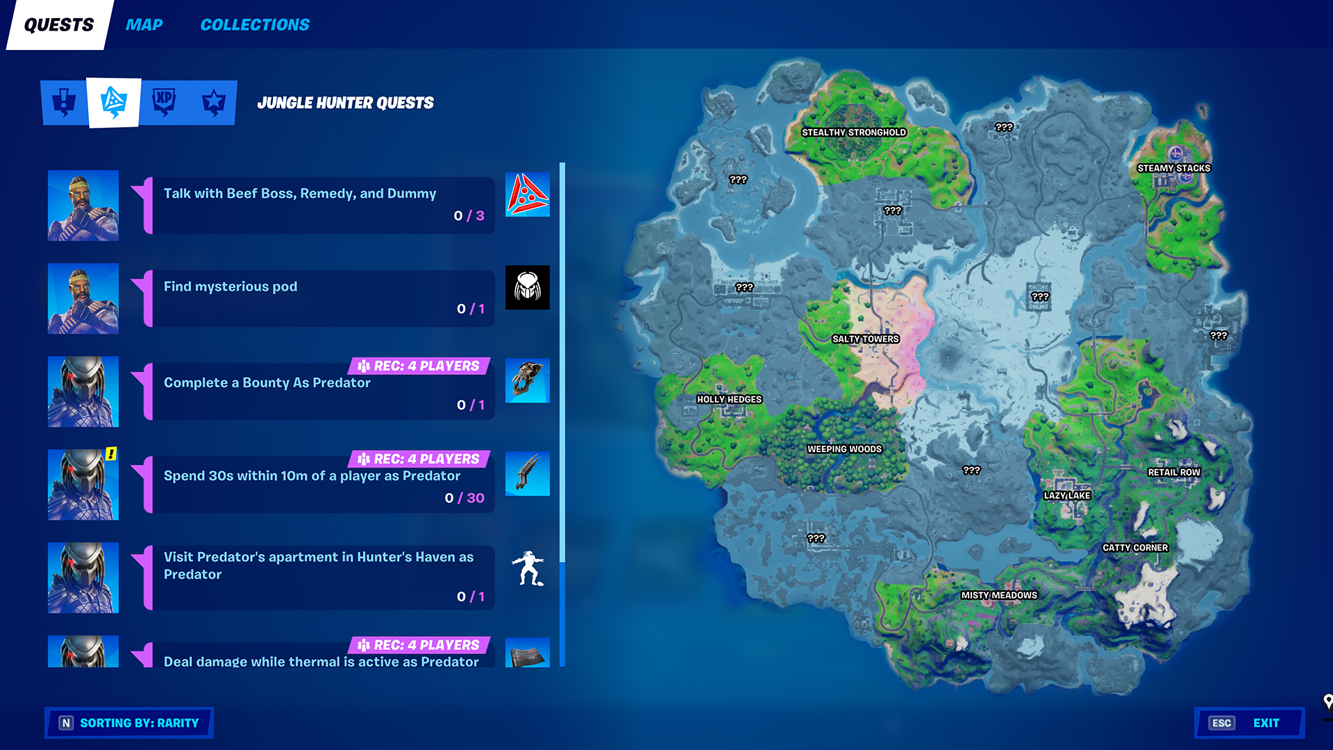 Fortnite Predator Jungle Hunter quests