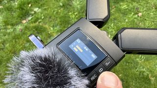 Godox IVM-S3 microphone being used outside