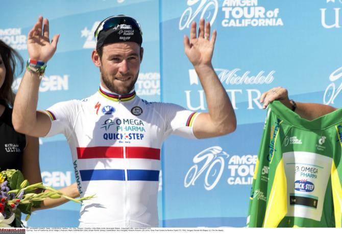 Mark Cavendish (Omega Pharma-Quick Step) back on the podium