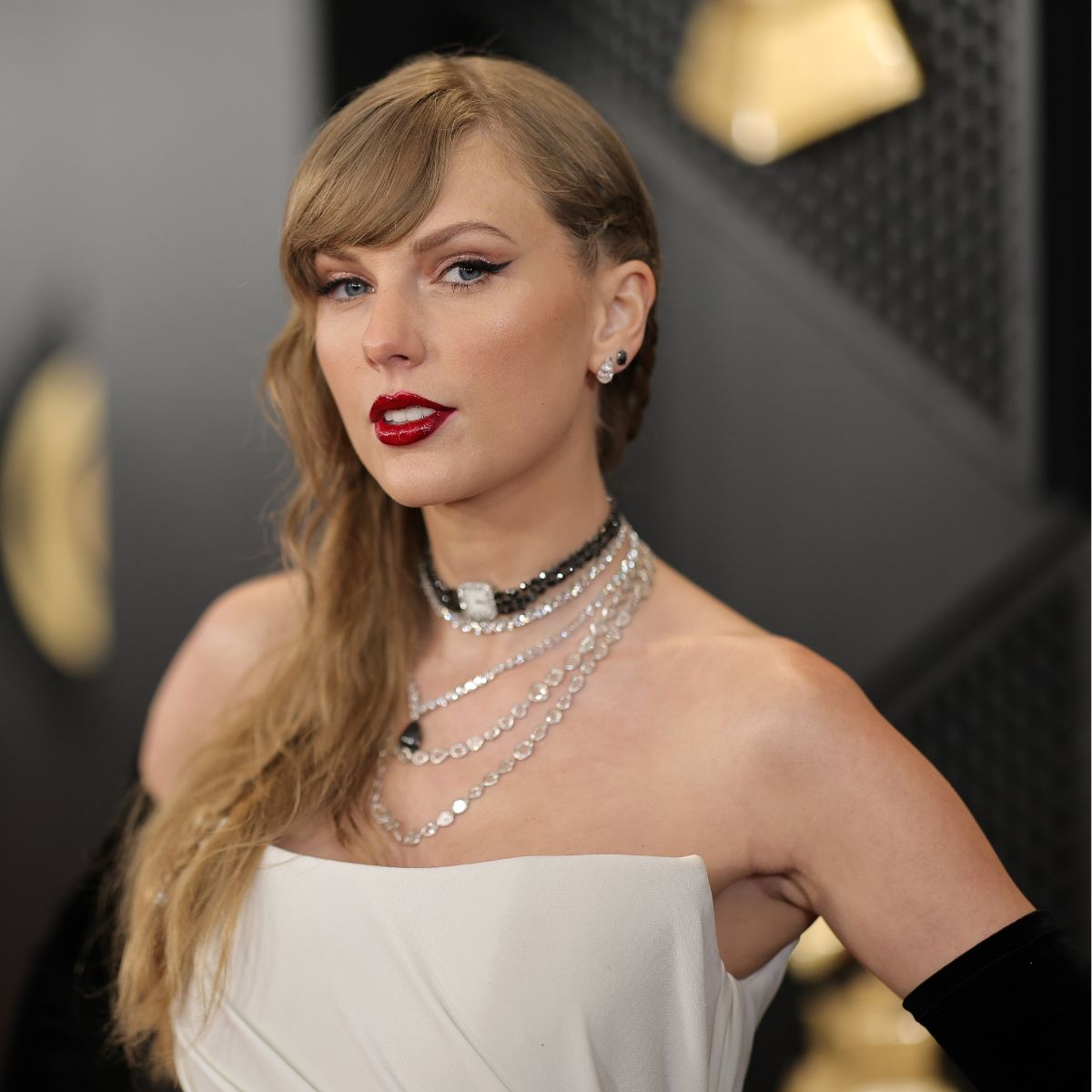 Taylor Swift attends the 66th GRAMMY Awards