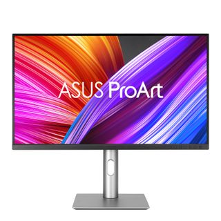 An Asus monitor against a white background