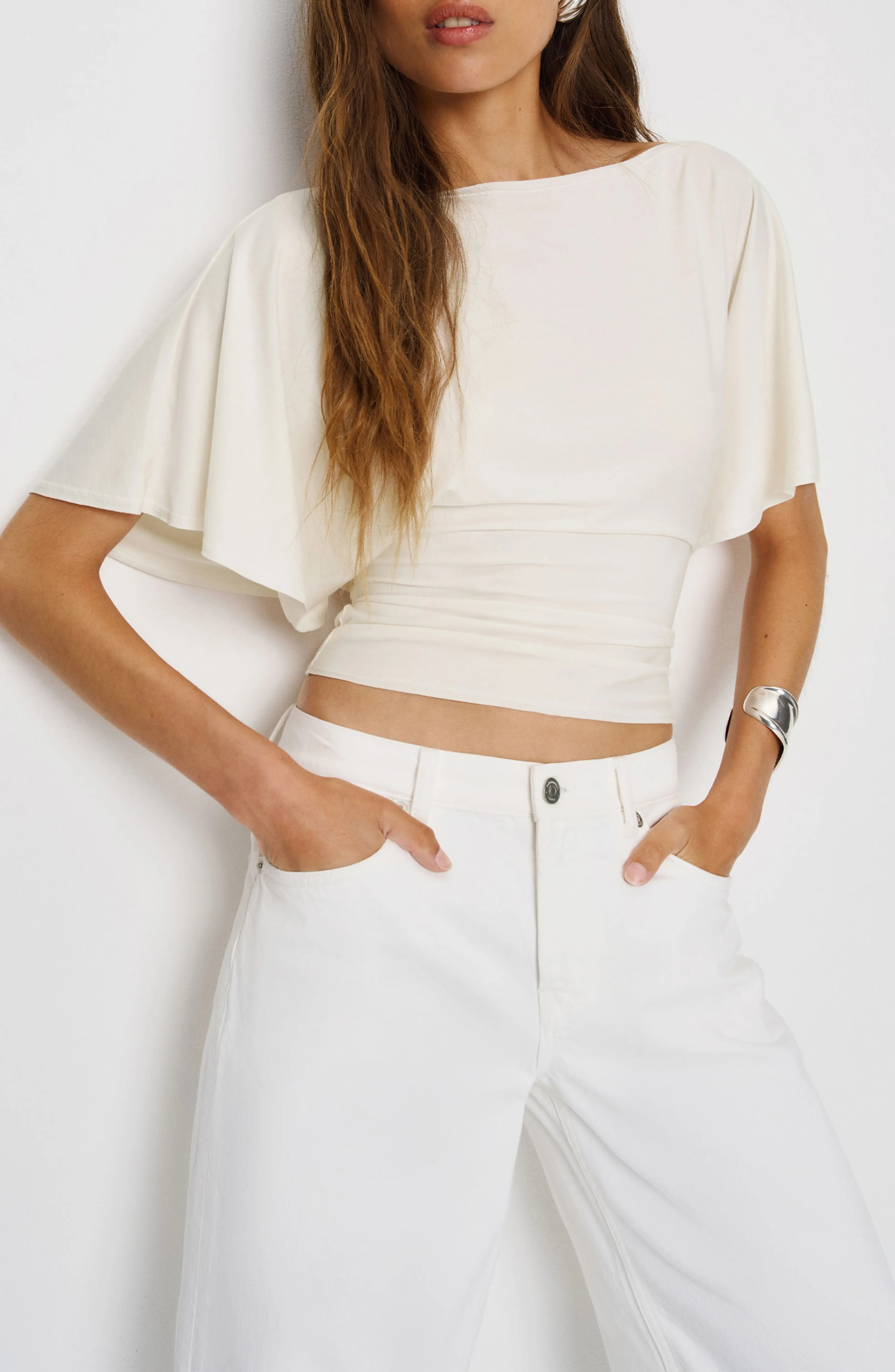 Reformation, Avery Boatneck Knit Top