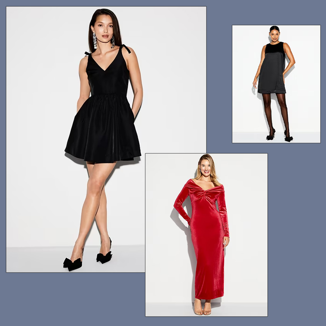 Collage Image of Holiday Party Looks From Old Navy