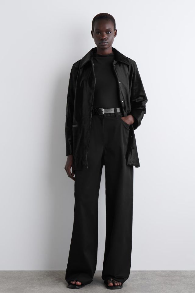COS Wide-leg Cotton Trousers
