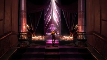 Kratos approaches Aphrodite's bedchamber in God of War 3
