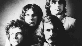King Crimson posing for a photograph in 1969