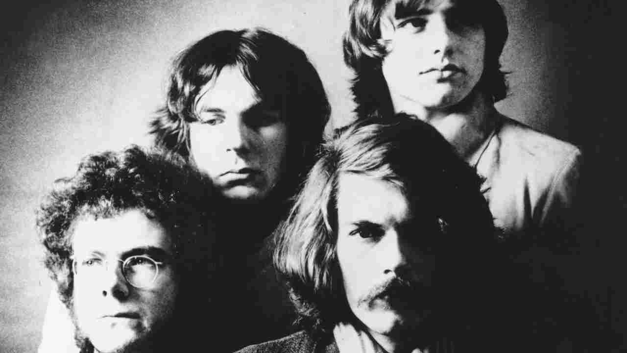 King Crimson posing for a photograph in 1969