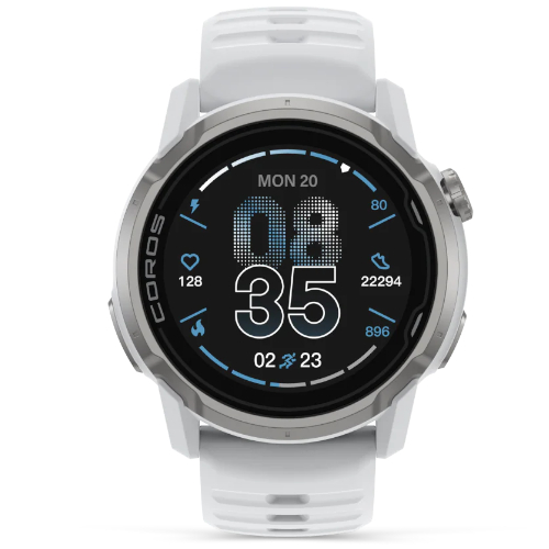 Render of the 46mm White COROS APEX 4 fitness watch
