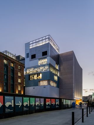 the office block at Aviva Studios, the new home of Factory International in Manchester theatre