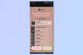 The Fifth step to creating a Playlist in a Bottle on Spotify