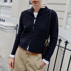 Zara frog fastening cardigan